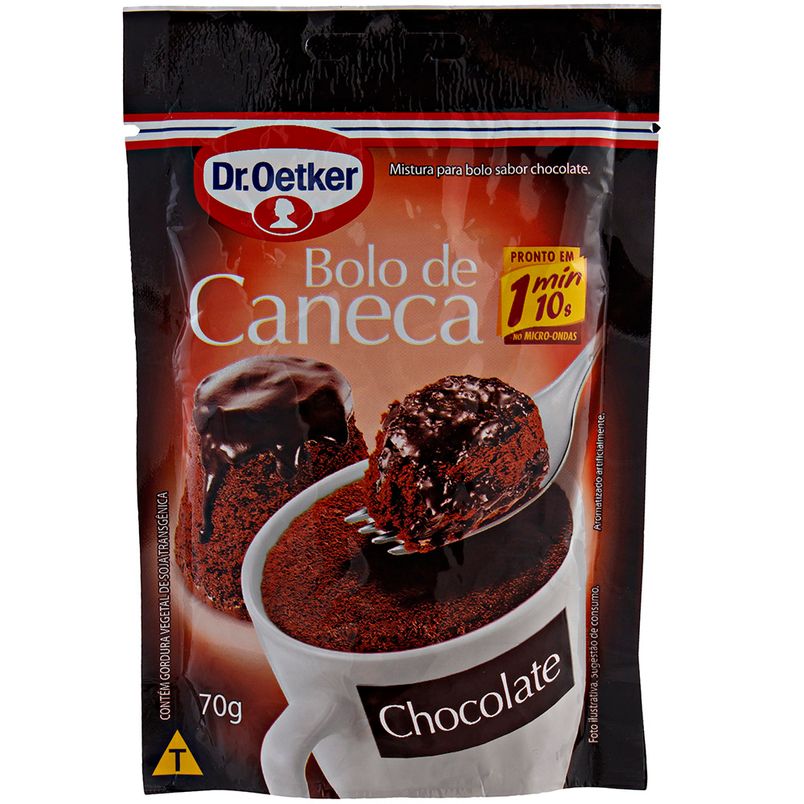 Mistura para Bolo de Caneca Chocolate Oetker 70g coopsp