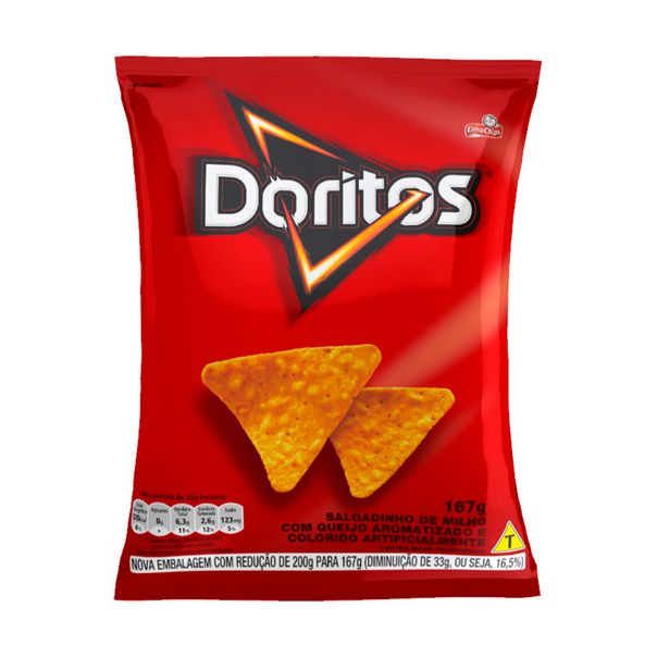 Salgadinho Doritos Queijo Nacho Elma Chips 167g coopsp