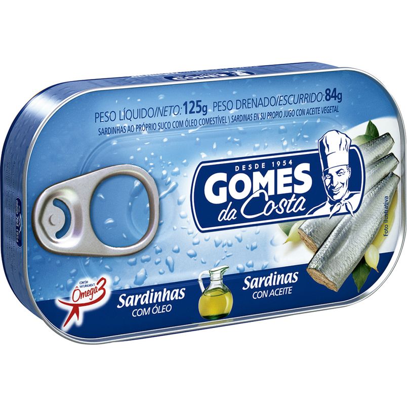 Sardinha Ao Oleo Gomes Da Costa 125g Coopsp