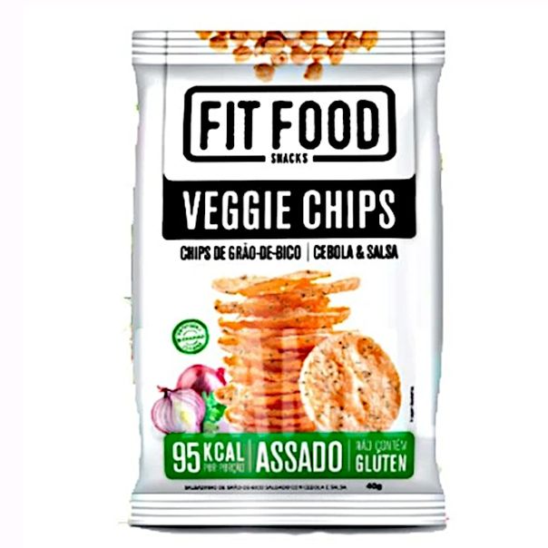 Veggie Chips Grão De Bico Sabor Cebola & Salsa Fit Food 40g - coopsp