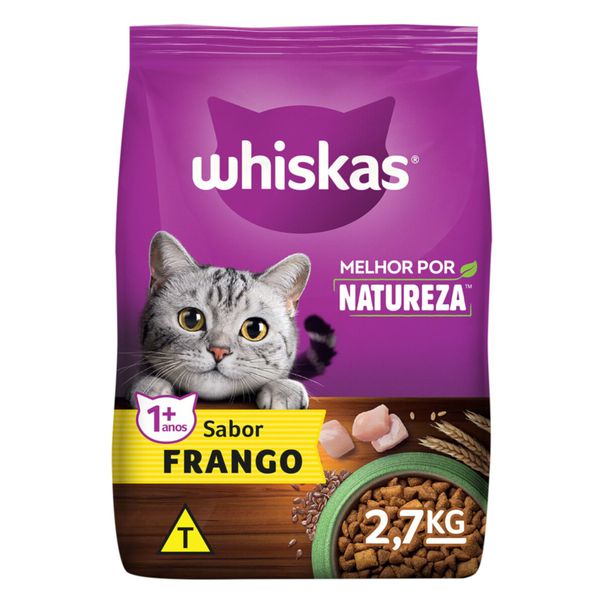 Alimento-para-Gatos-Adultos-1e-Frango-Whiskas-Melhor-por-Natureza-Pacote-27kg