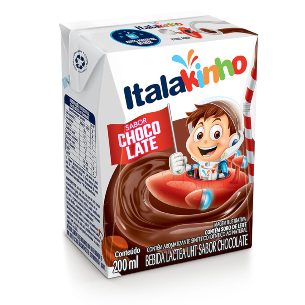 Achocolatado Líquido Italac Italakinho 200ml