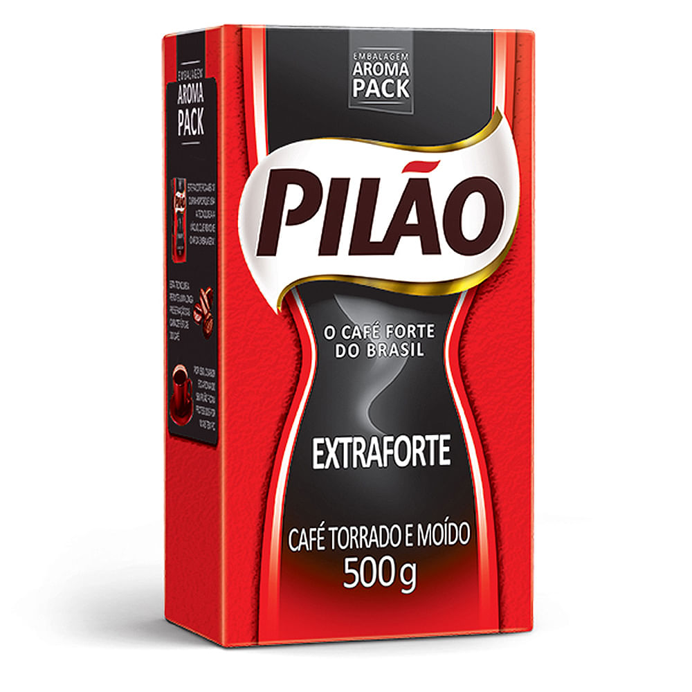 Café Torrado e Moído Pilão Extra Forte Vácuo 500g