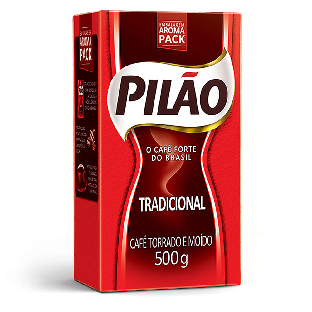 Café Torrado e Moído Pilão Tradicional Vácuo 500g