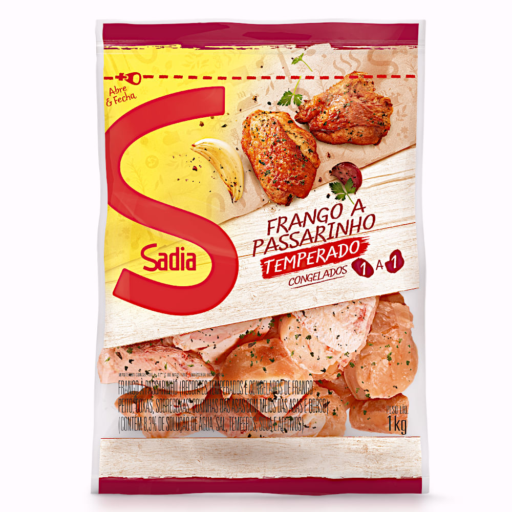 Frango a Passarinho Sadia Temperado 1kg