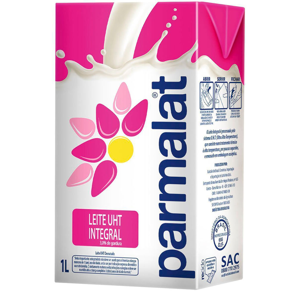 Leite Integral Parmalat 1 Litro