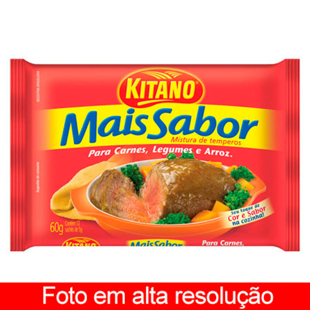 Tempero para Carnes Legumes e Arroz Mais Sabor Kitano 60g