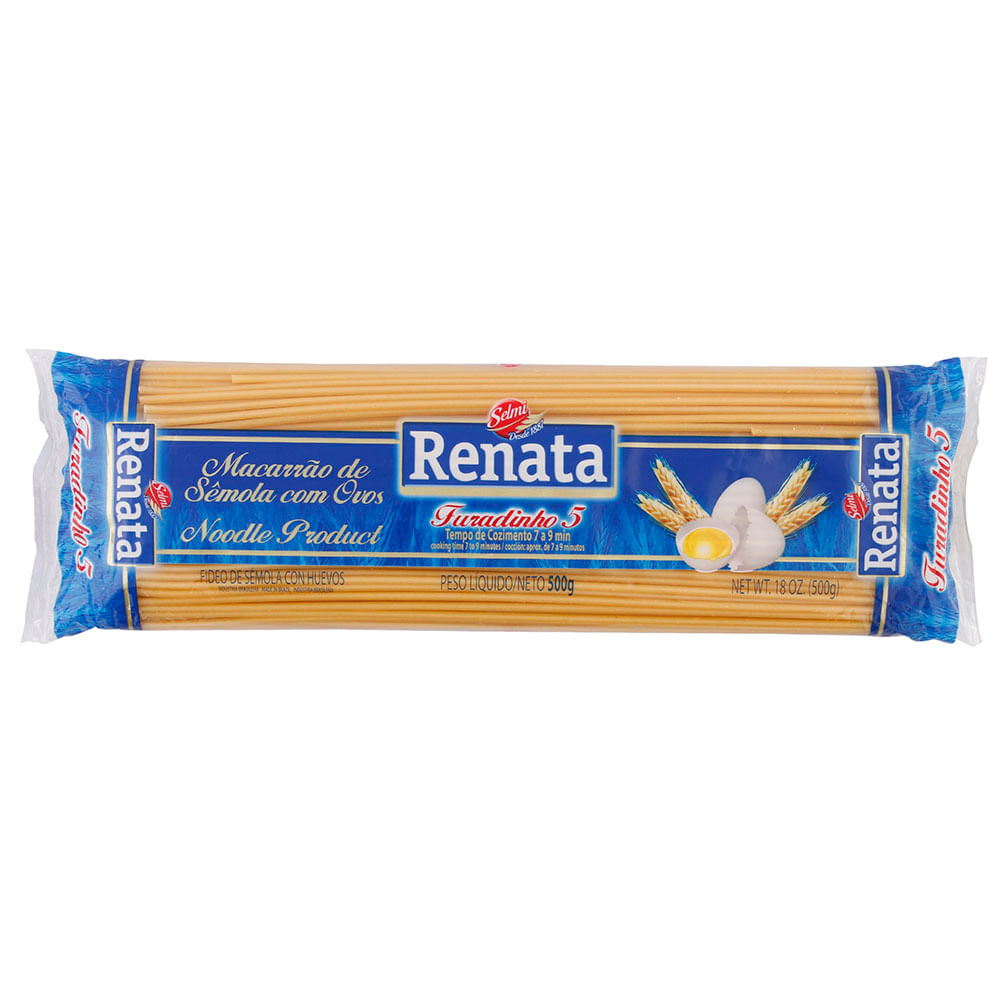 Macarrão com Ovos Furadinho Renata 500g