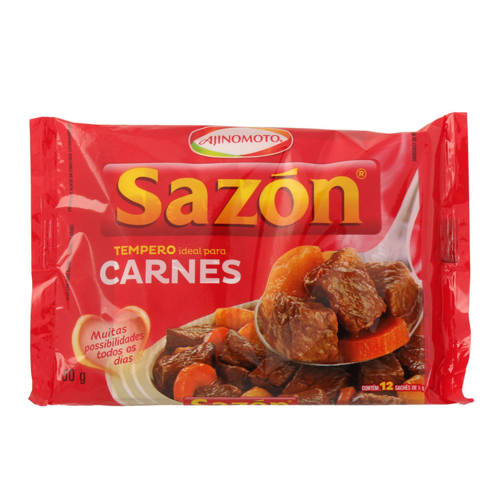 Tempero para Carnes Legumes e Arroz Sazón 60g