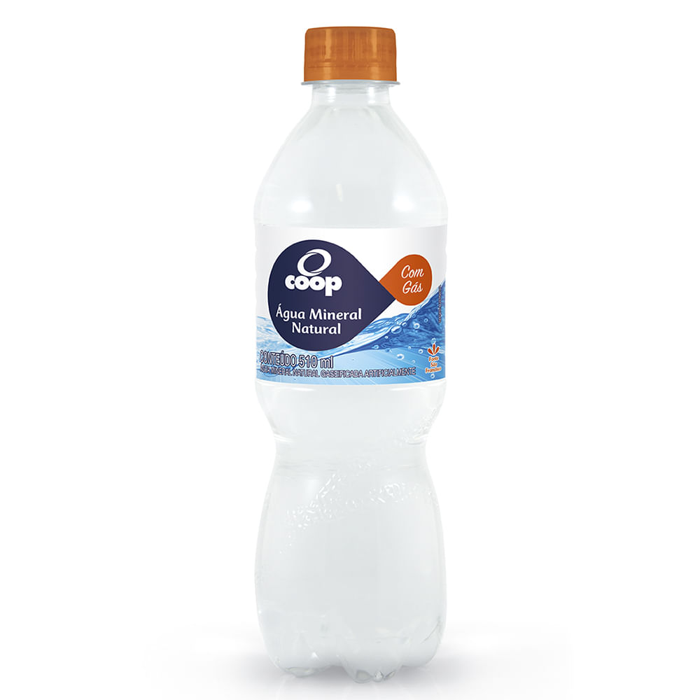 Água Mineral com Gás Coop 510ml