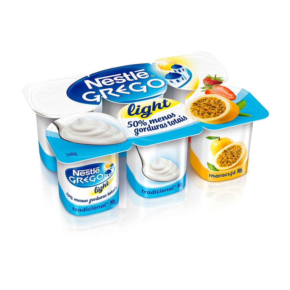 Iogurte Nestlé Grego Light 3 Sabores 540g