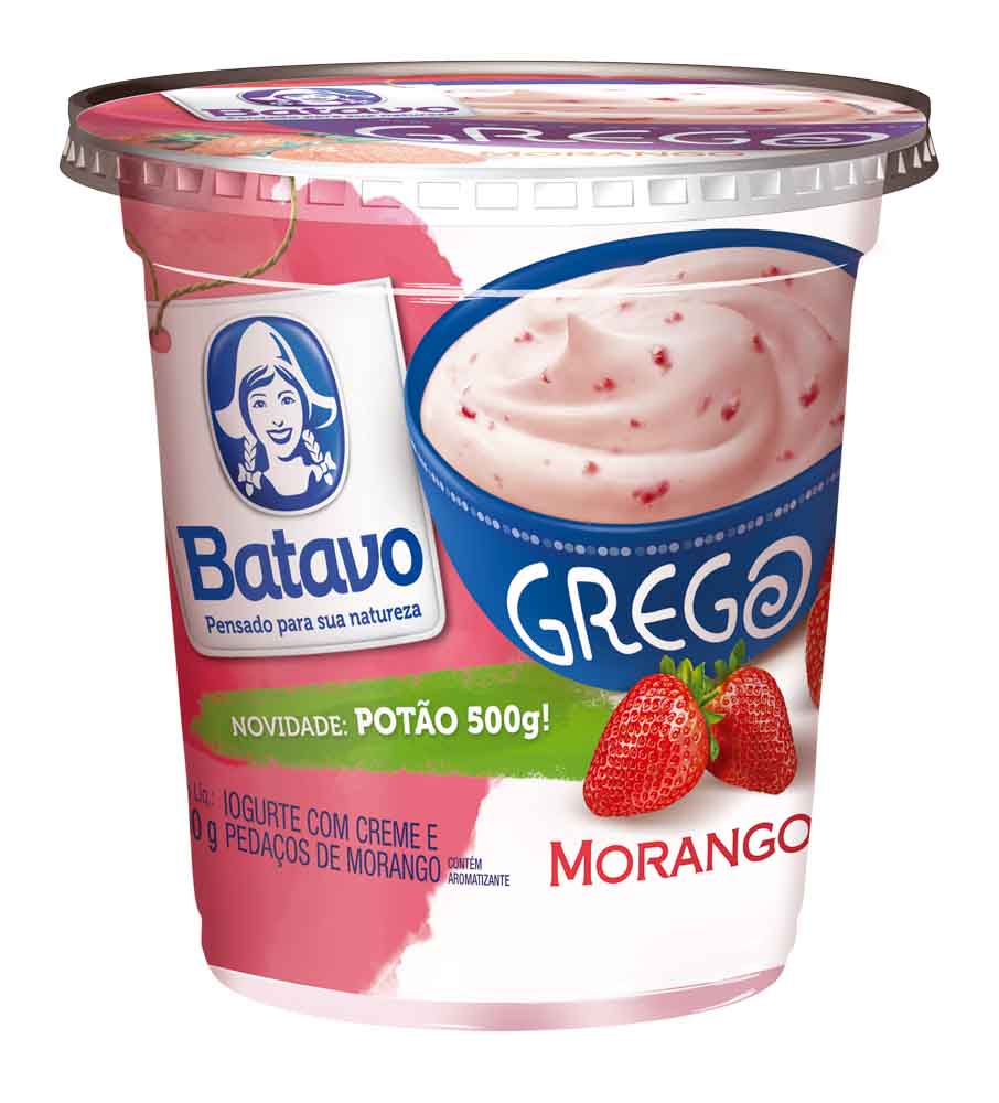 Iogurte Grego Morango Batavo 500g