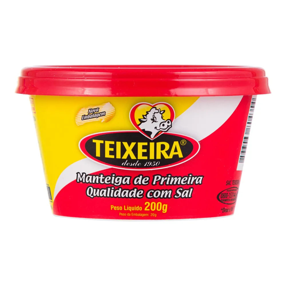 Manteiga com Sal Teixeira 200g