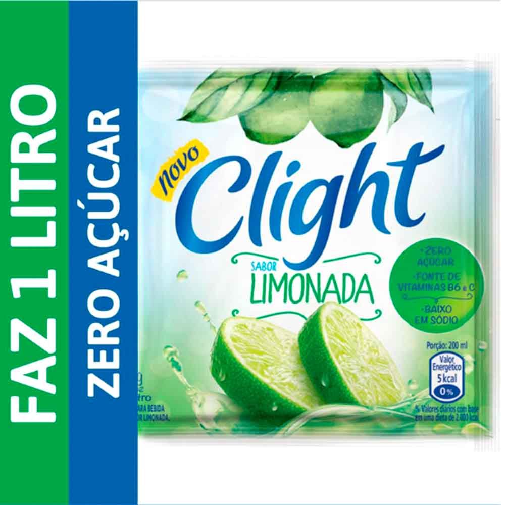 Refresco em Pó Clight Limonada 8g