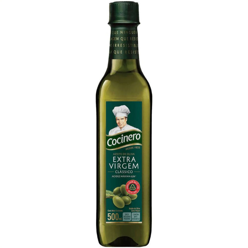 Azeite de Oliva Cocinero Extravirgem Frasco 500ml