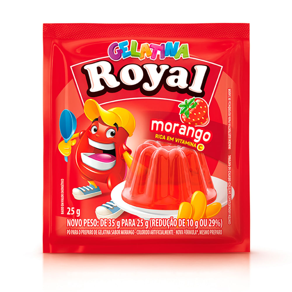 Gelatina Morango Royal 25g