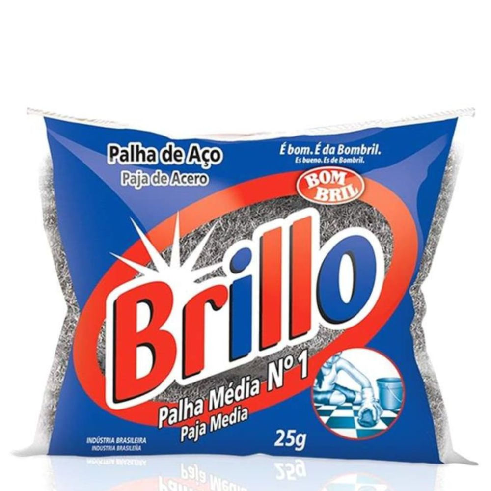 Palha de Aço Brillo N°1 25g