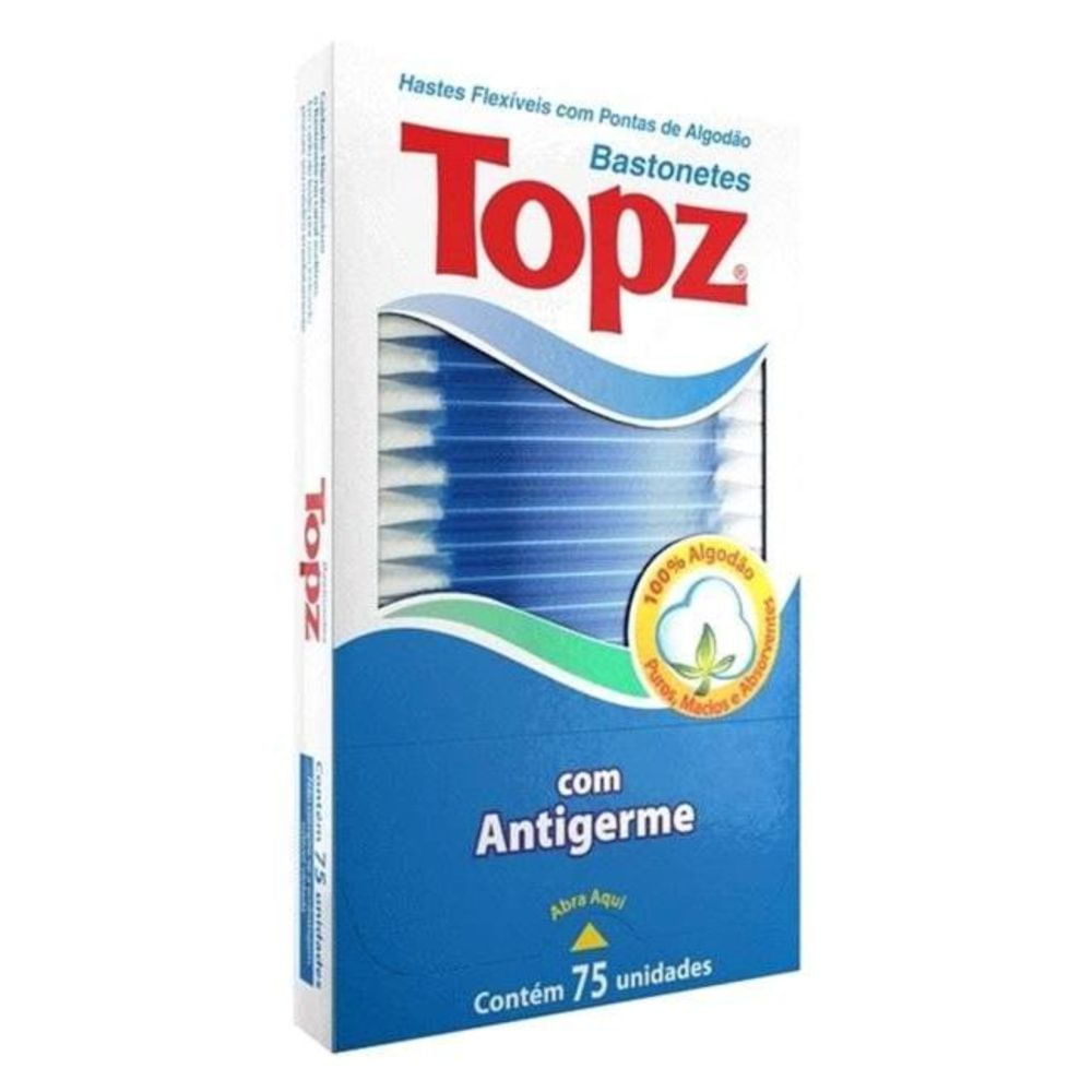 Hastes Flexíveis Topz | Com 75 Unidades