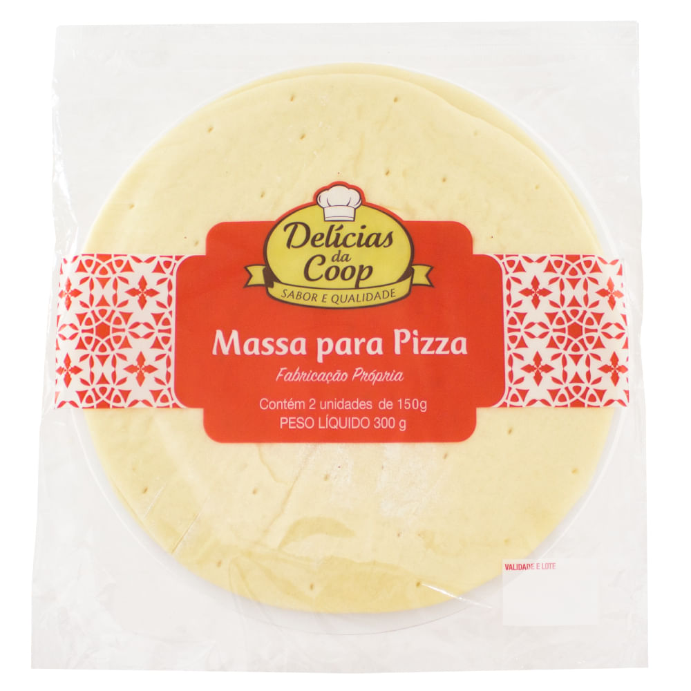 Massa para Pizza 2 Unidades Delícias da Coop 400g