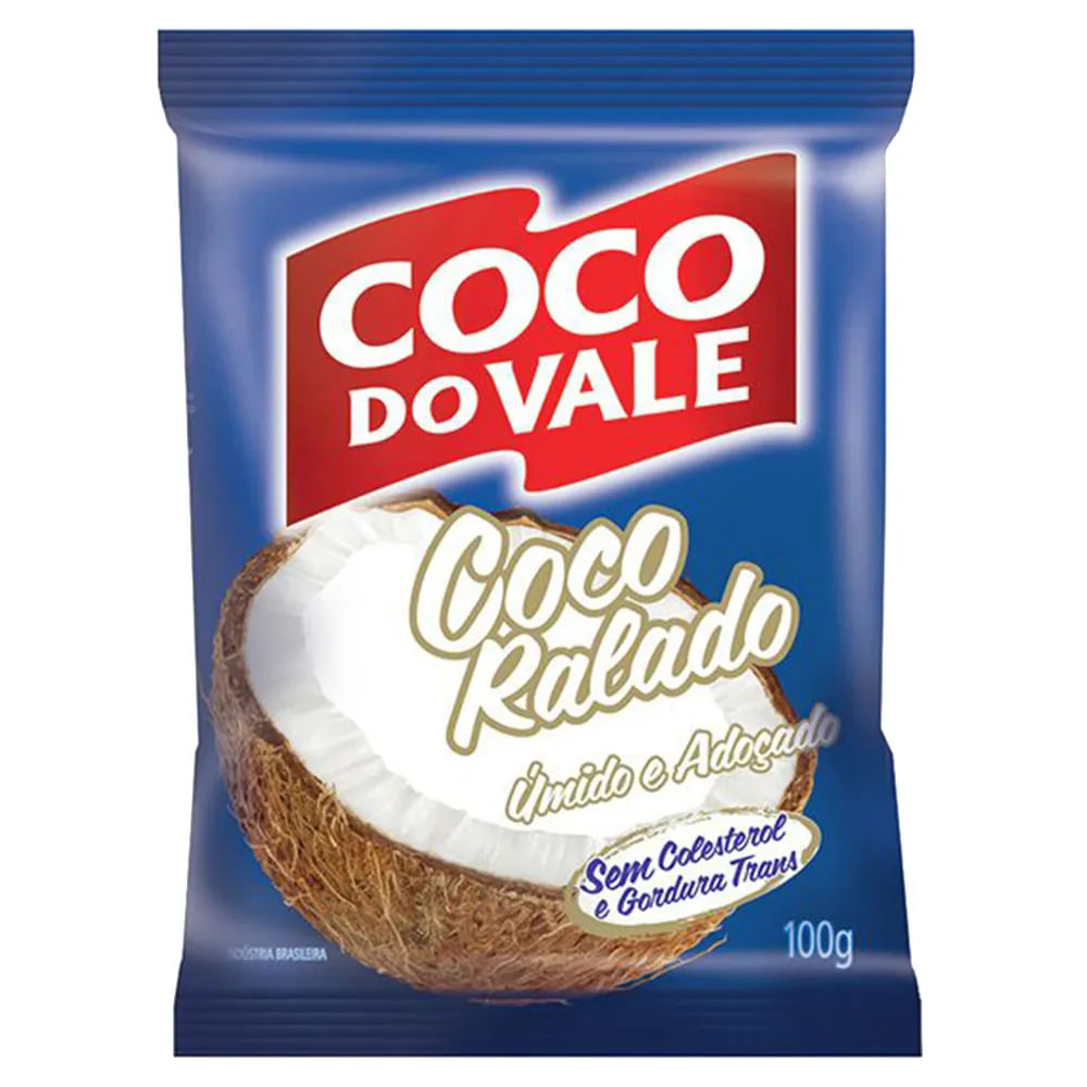 Coco ralado úmido e adoçado Coca do Vale 100g