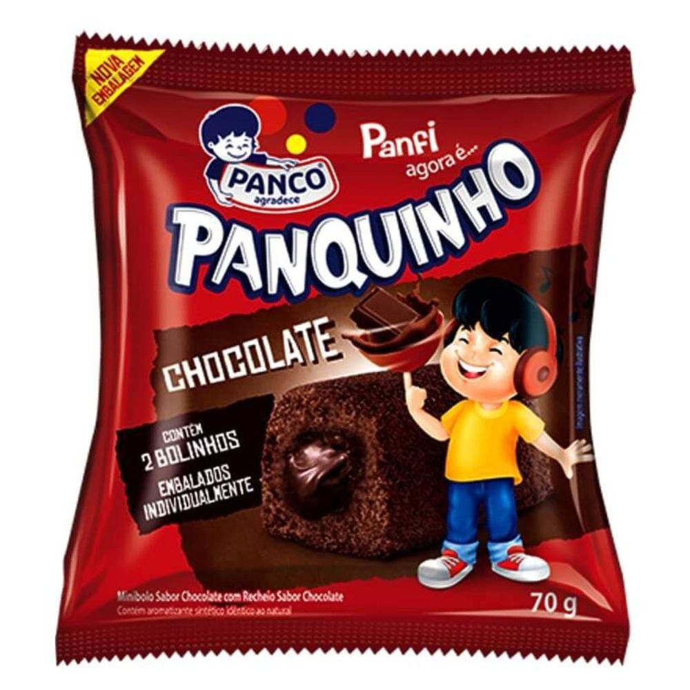 Bolinho Panco Panquinho Panfi Chocolate 70g