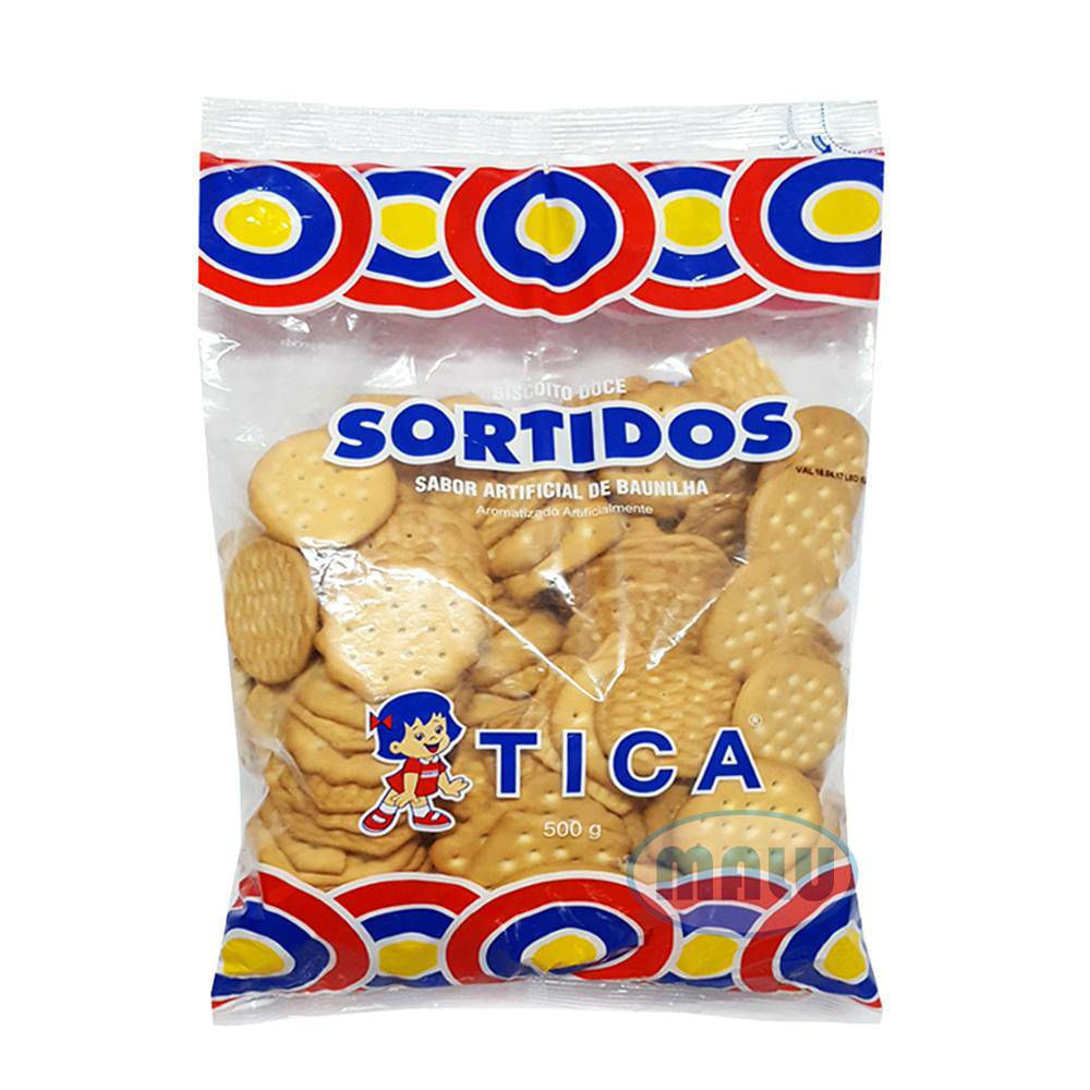 Biscoito Doce Sortidos Tica 500g