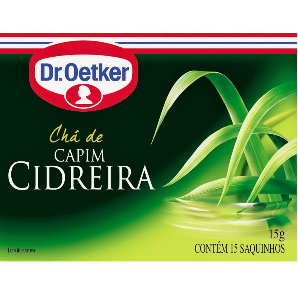 Chá Dr. Oetker Capim Cidreira | Com 10 Sachês