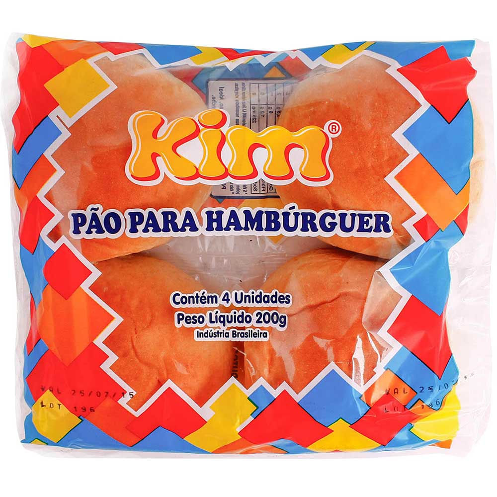 Pão para hambúrguer Kim 200g