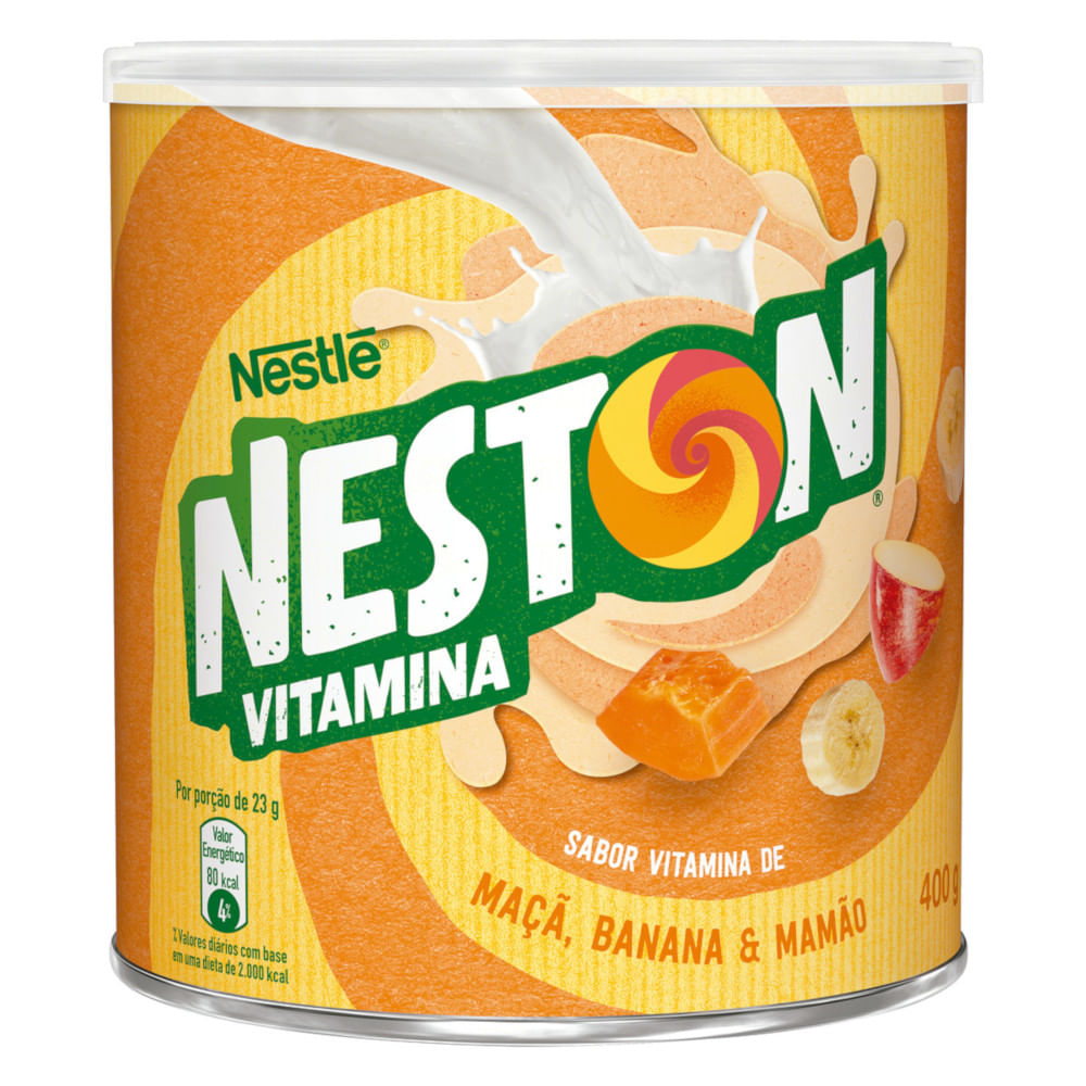 Vitamina Sabor Maçã, Banana e Mamão Neston 400g