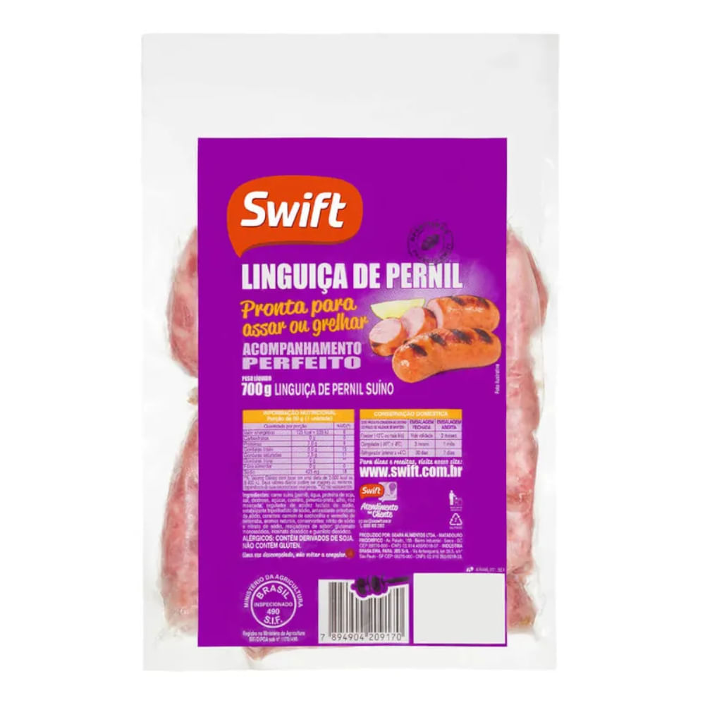 Linguiça pernil Swift 700g