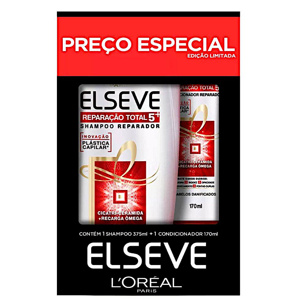 Shampoo 400ml + Condicionador 175ml Elseve