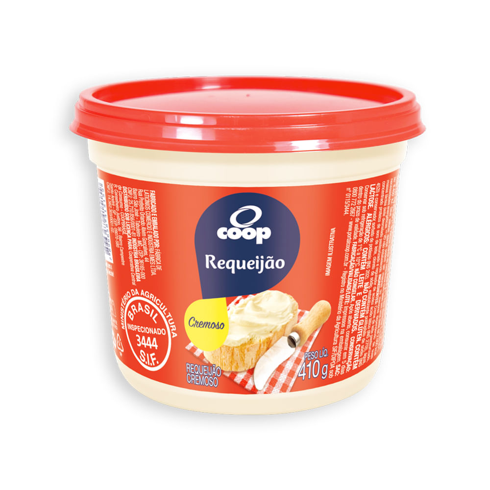 Requeijão Cremoso Coop 410g