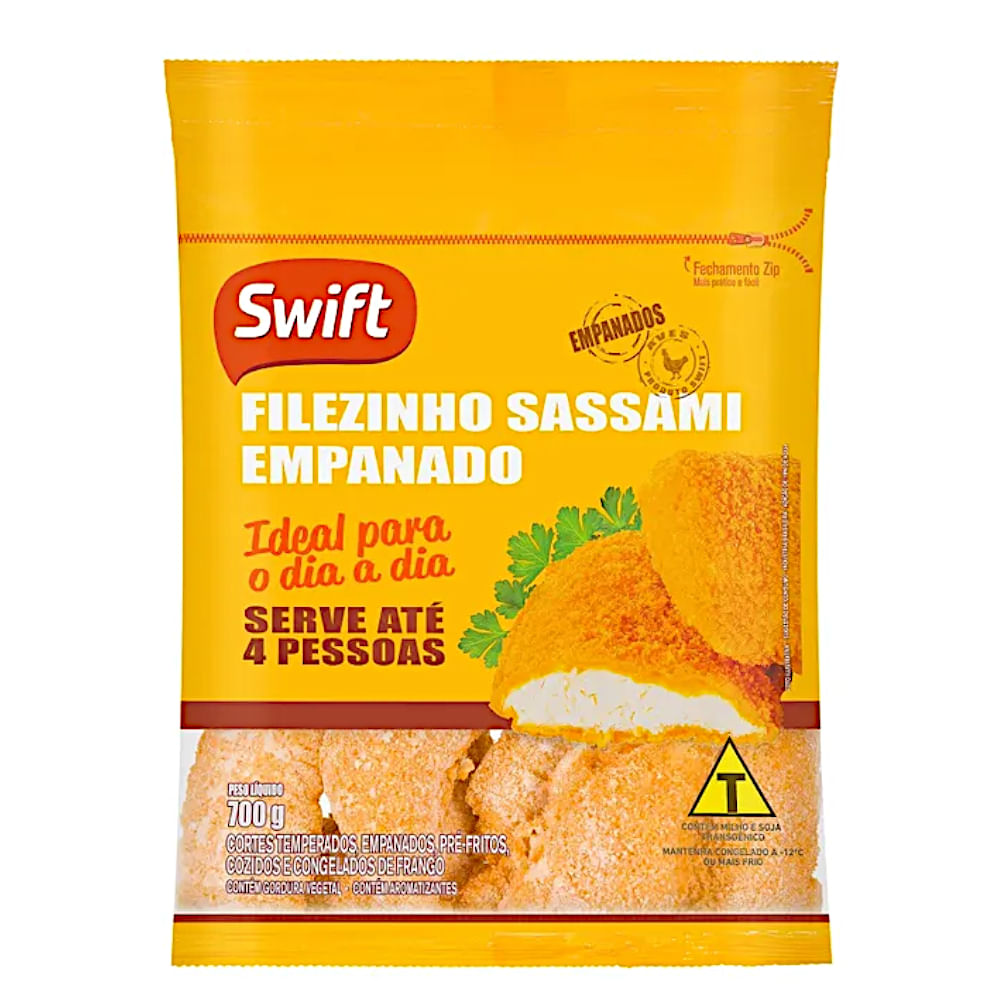 Filézinho sassami empanado Swift 700g