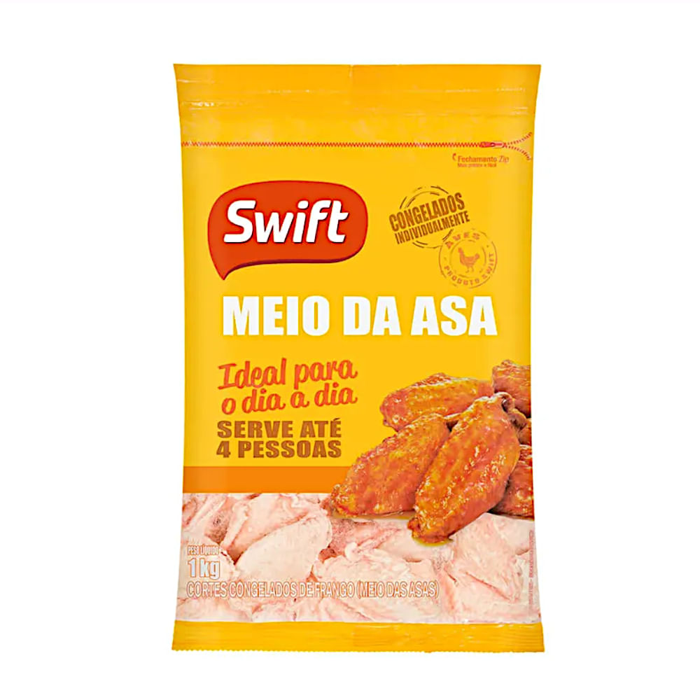Meio da asa temperada Swift 1kg
