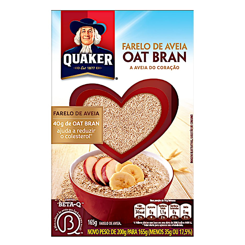 Farelo de Aveia Quaker Caixa 165g