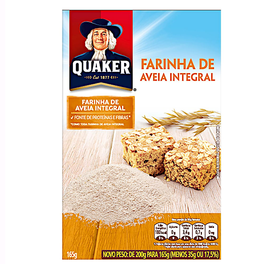 Farinha de Aveia Integral Quaker 165g