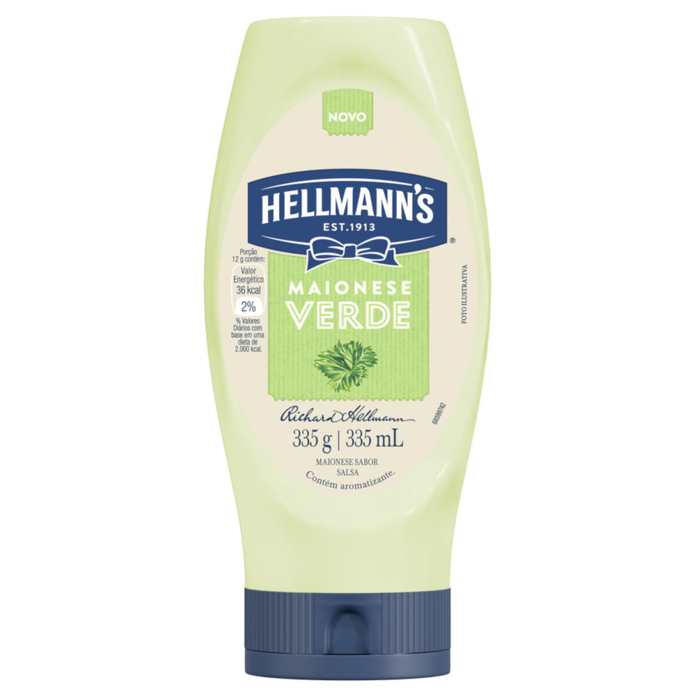 Maionese Verde Hellmann's Squeeze 335g
