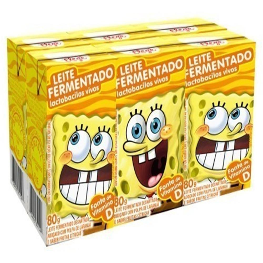 Leite Fermentado Tradicional Bob Esponja Elegê 480g