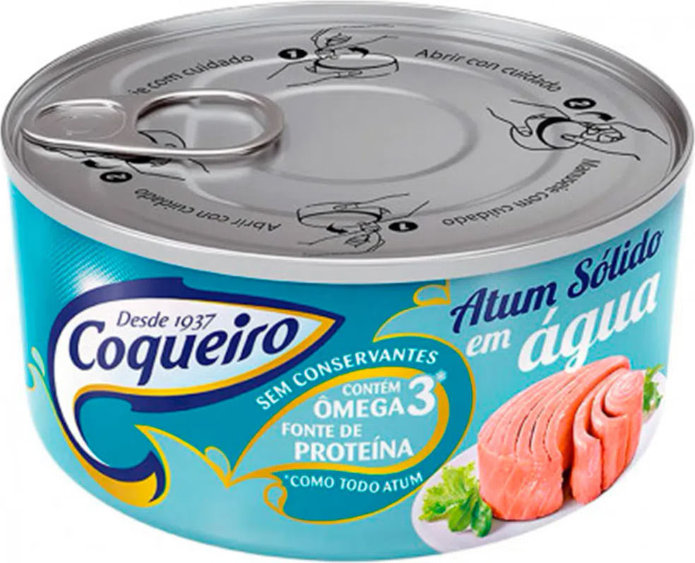 Atum Coqueiro Sólido ao Natural Lata 170g