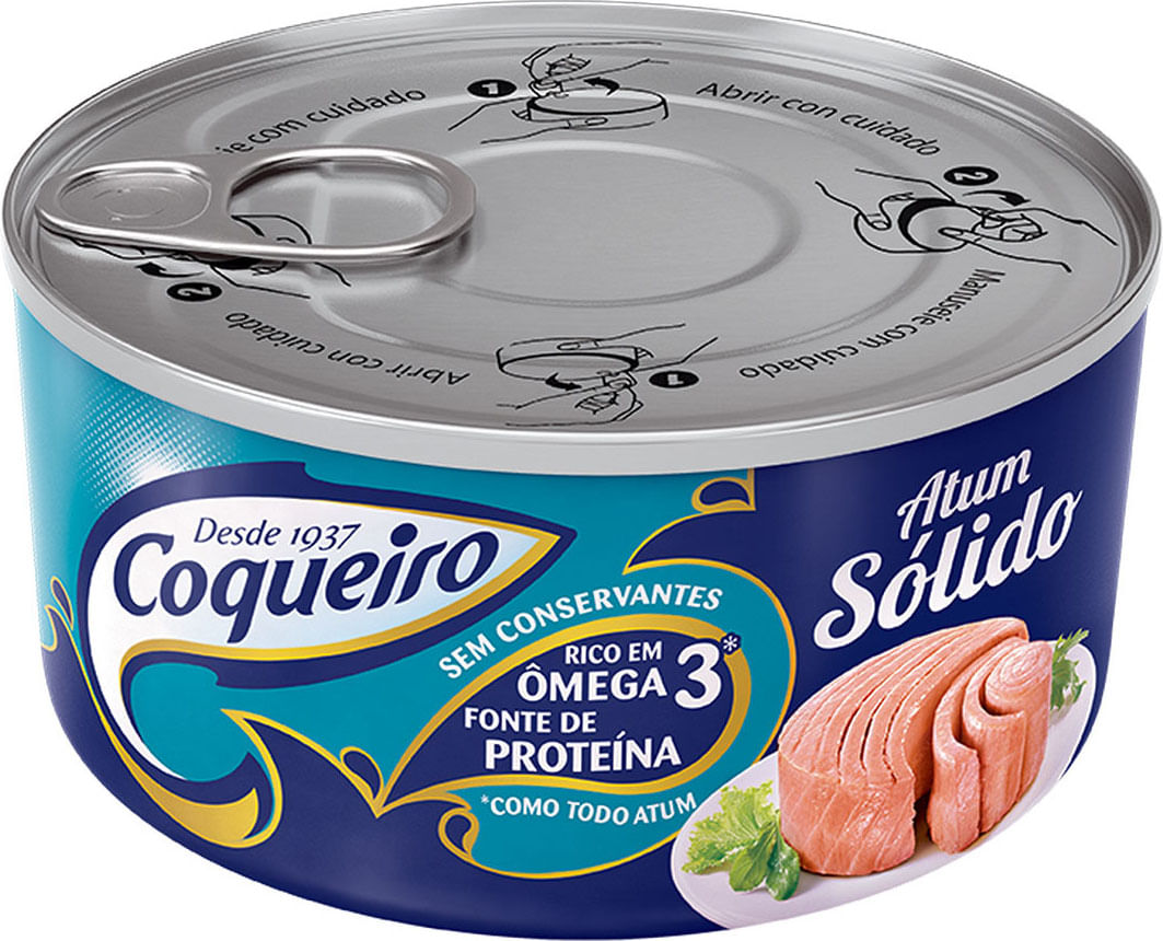 Atum Coqueiro Sólido em Óleo Lata 170g