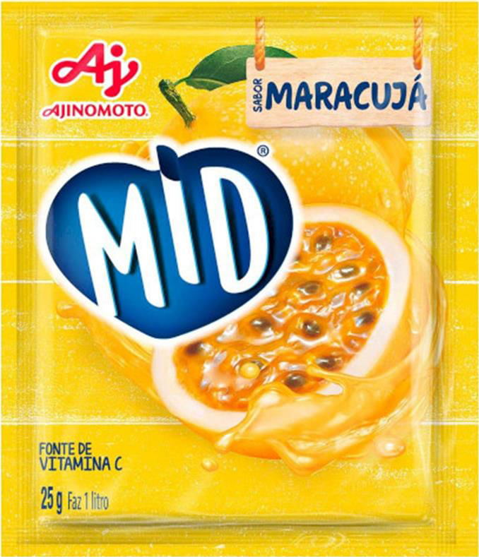 Refresco em Pó Mid Maracujá 20g