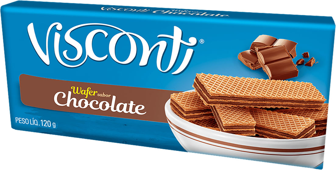 Biscoito Wafer Visconti Chocolate 120g
