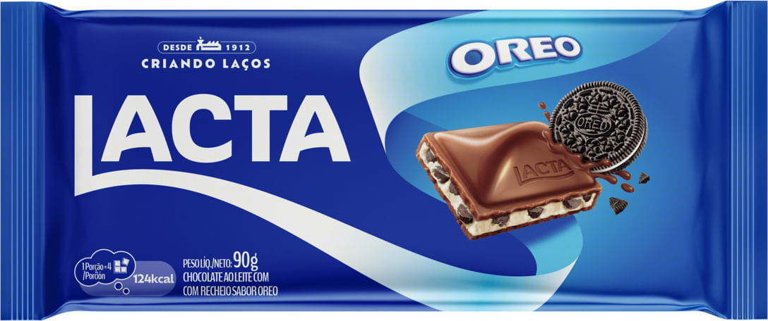 Chocolate Lacta ao Leite com Recheio de Oreo 90g