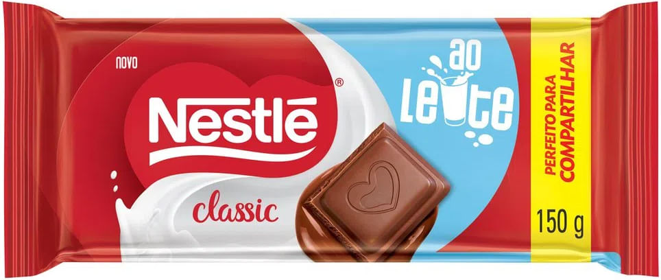 Chocolate para Cobertura em Barra Nestlé Classic ao Leite 150g