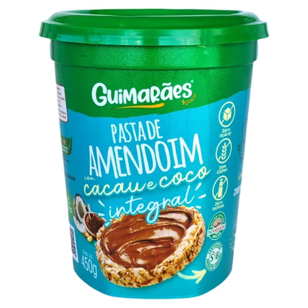 Pasta de Amendoim Guimarães Integral 450g