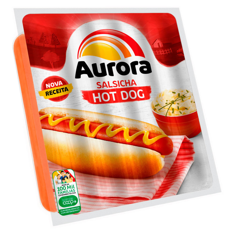 Salsicha Aurora Hot Dog Embalagem 500g