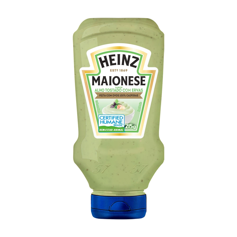 Maionese Heinz sabor Alho Tostado com Ervas 215g