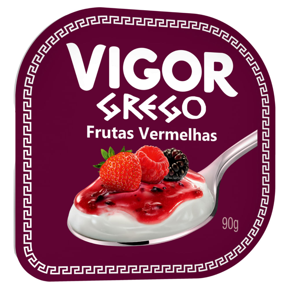 Iogurte Grego Vigor Frutas Vermelhas 90g