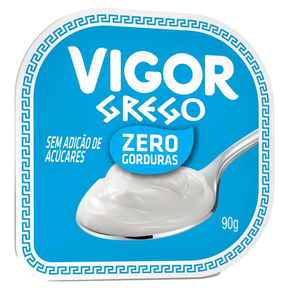 Iogurte Grego Vigor Zero Açucar Tradicional 90g
