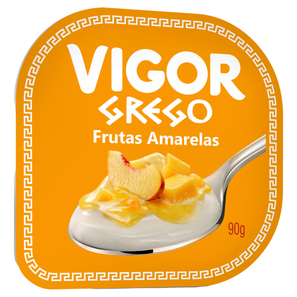 Iogurte Grego Vigor Frutas Amarelas 90g